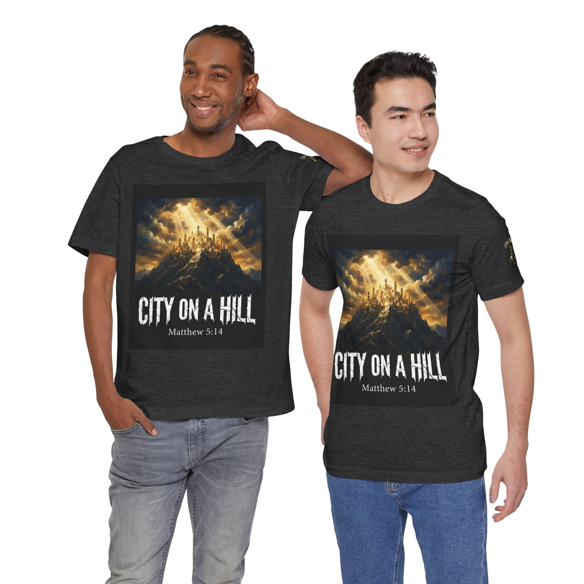 City on a Hill T-Shirt — Matthew 5:14 Christian Faith Tee