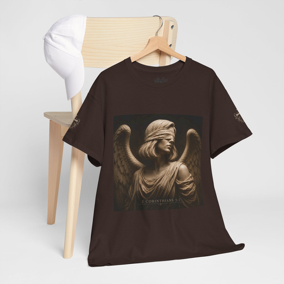 Angel Graphic Tee — "Walk by Faith, Not by Sight" Inspirational T‑Shirt