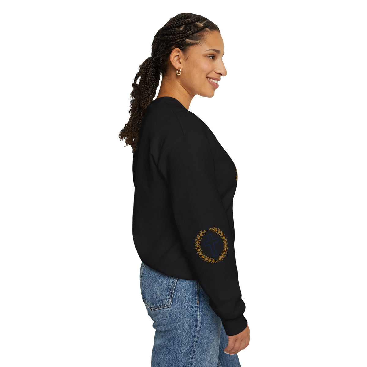 Agape Cross Crewneck Sweatshirt — Christian Faith Pullover