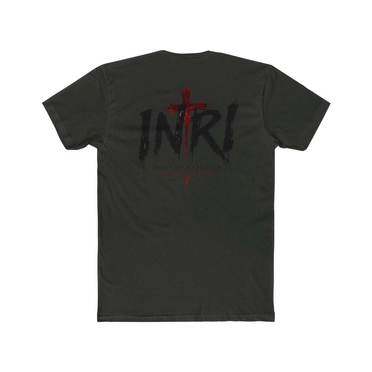 Lamb of God Tee — 'John 1:29' Religious Christian T-Shirt with INRI Cross Back