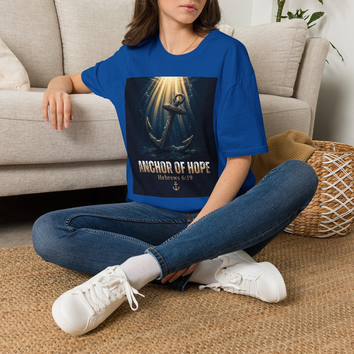 Anchor of Hope T-Shirt — Inspirational Anchor Design (Hebrews 6:19)
