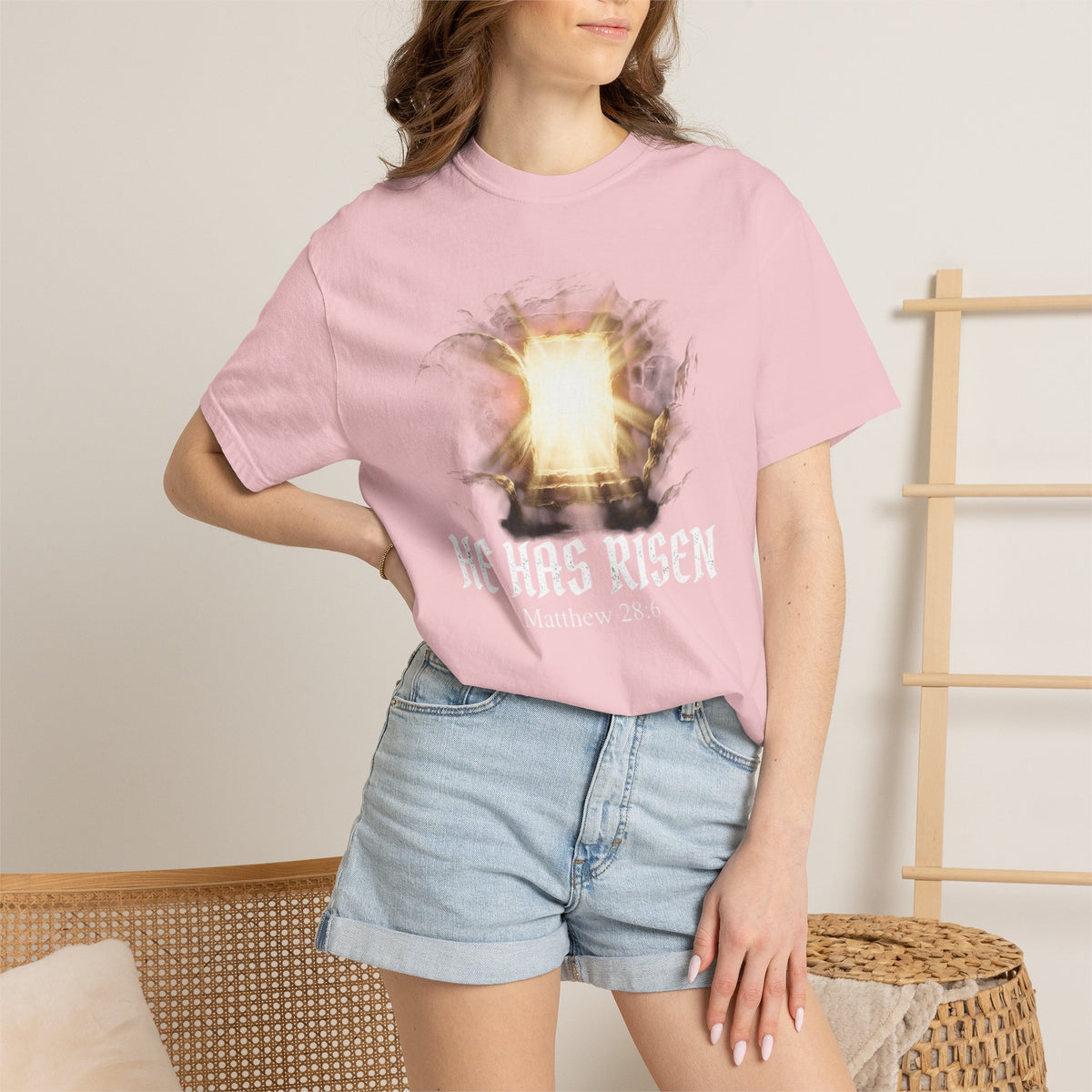 Angel Gateway T-Shirt — Fiery Winged Guardian Graphic Tee