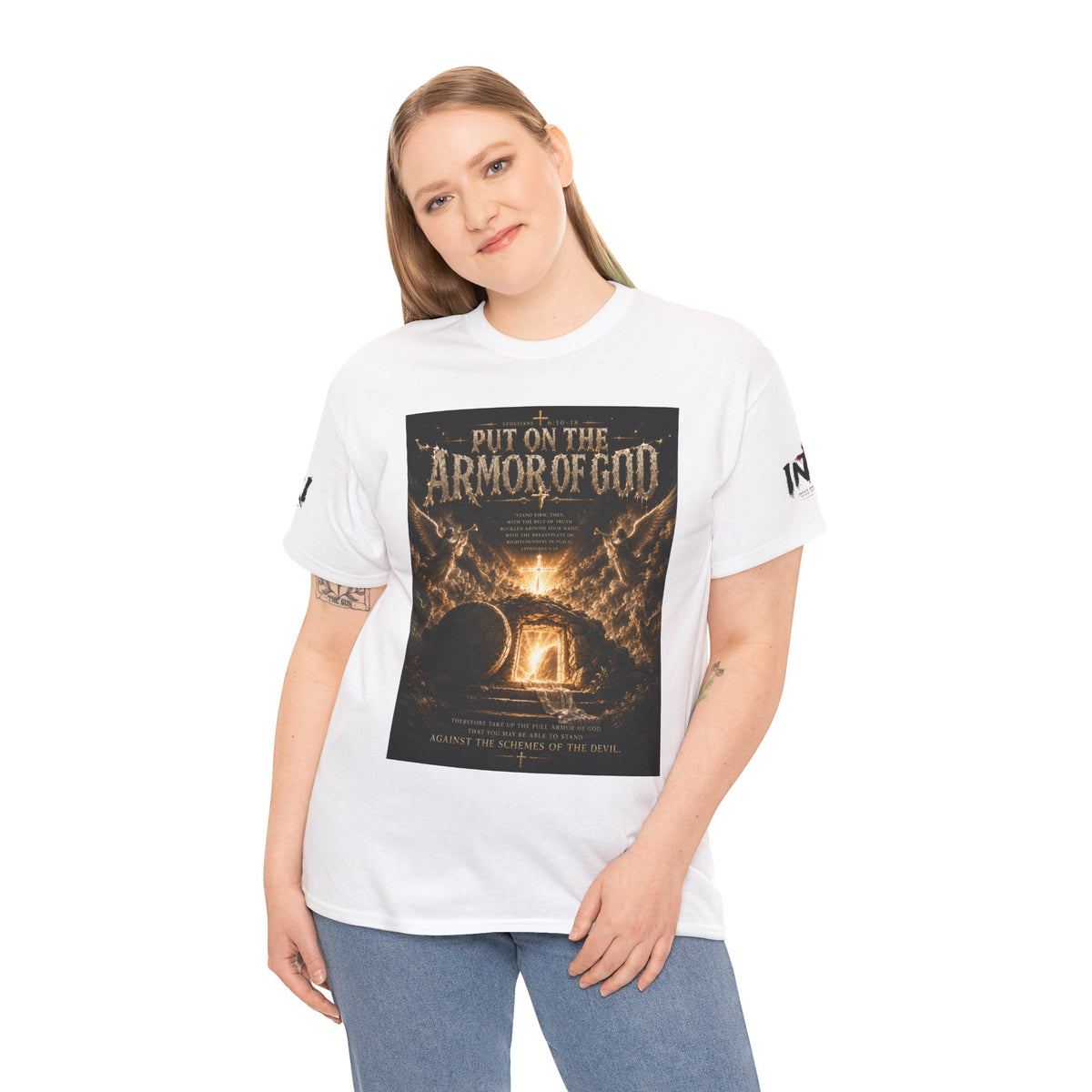 Armor of God T-Shirt — "God Is Not Done With You" Christian Faith Tee