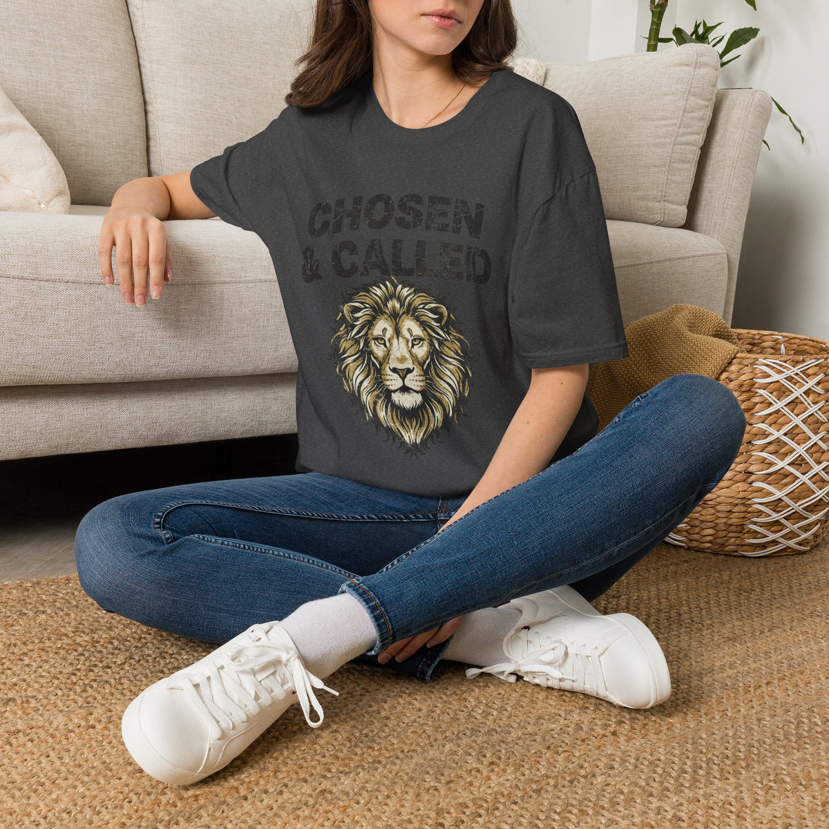 Chosen & Called Lion T-Shirt — Inspirational Christian Faith Tee