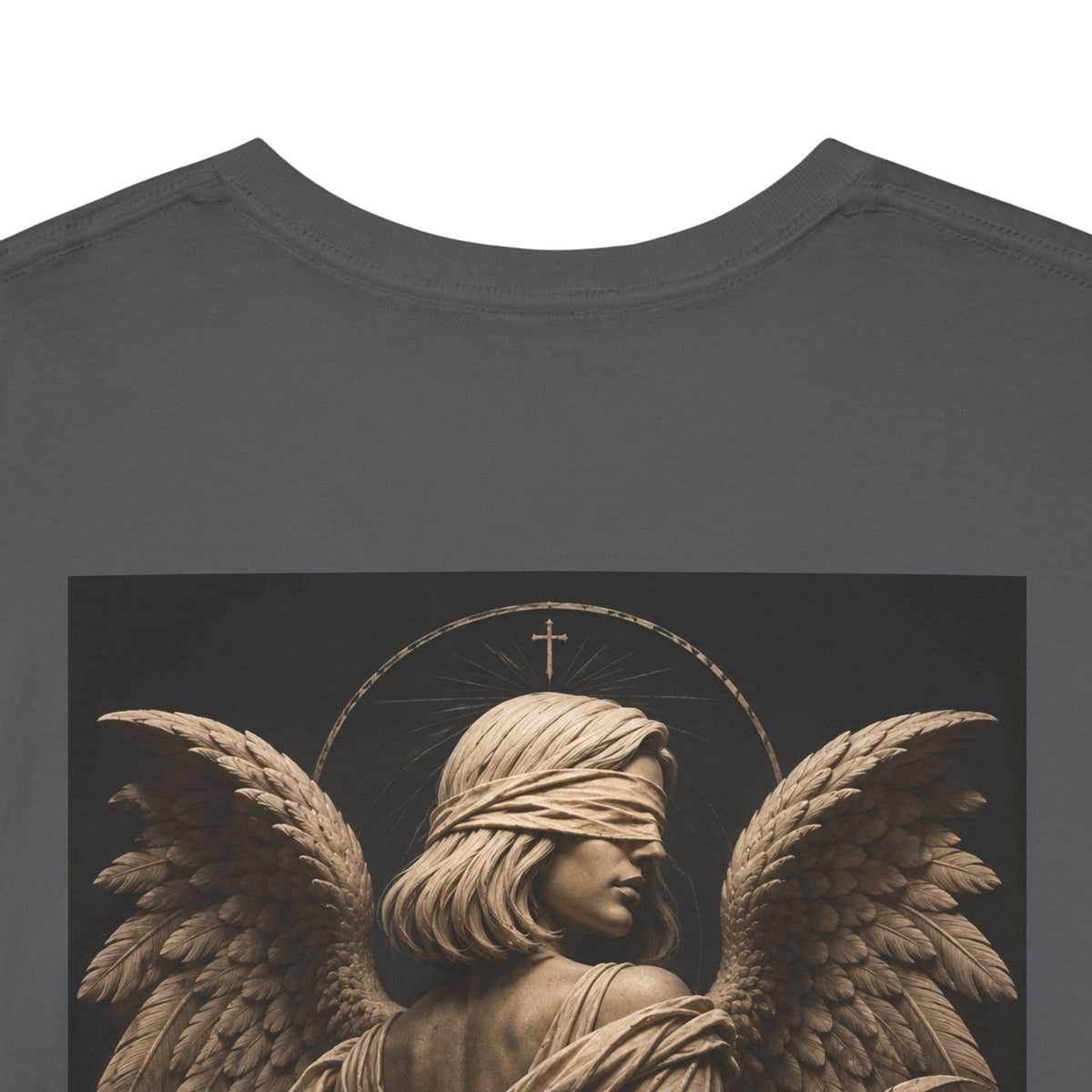 Angel Graphic Tee — "Walk by Faith, Not by Sight" Inspirational T‑Shirt