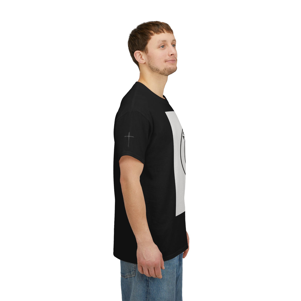 Christian Son & Heir T-Shirt — 'Adopted by Grace' Faith Tee with Jesus Prayer Design