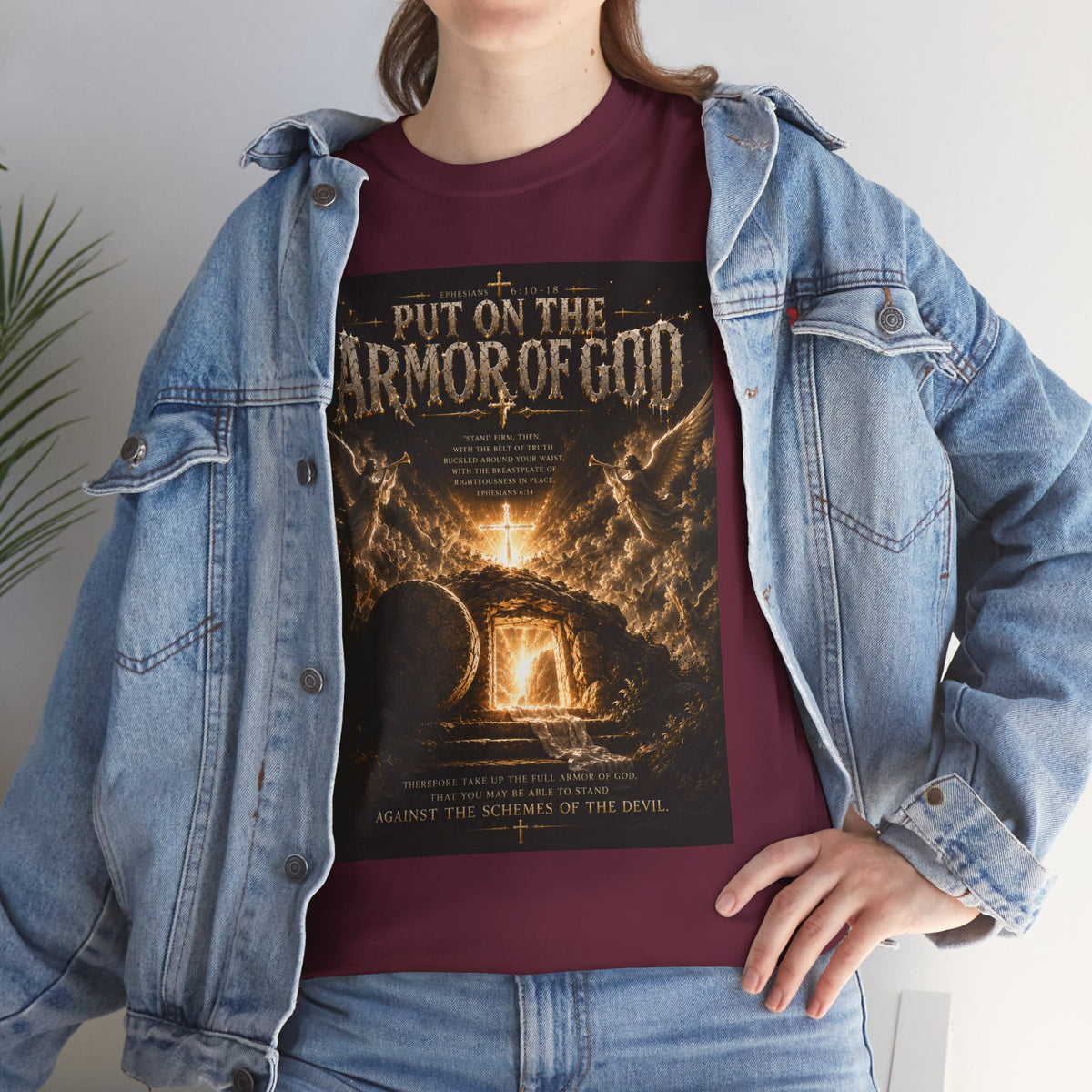 Armor of God T-Shirt — "God Is Not Done With You" Christian Faith Tee