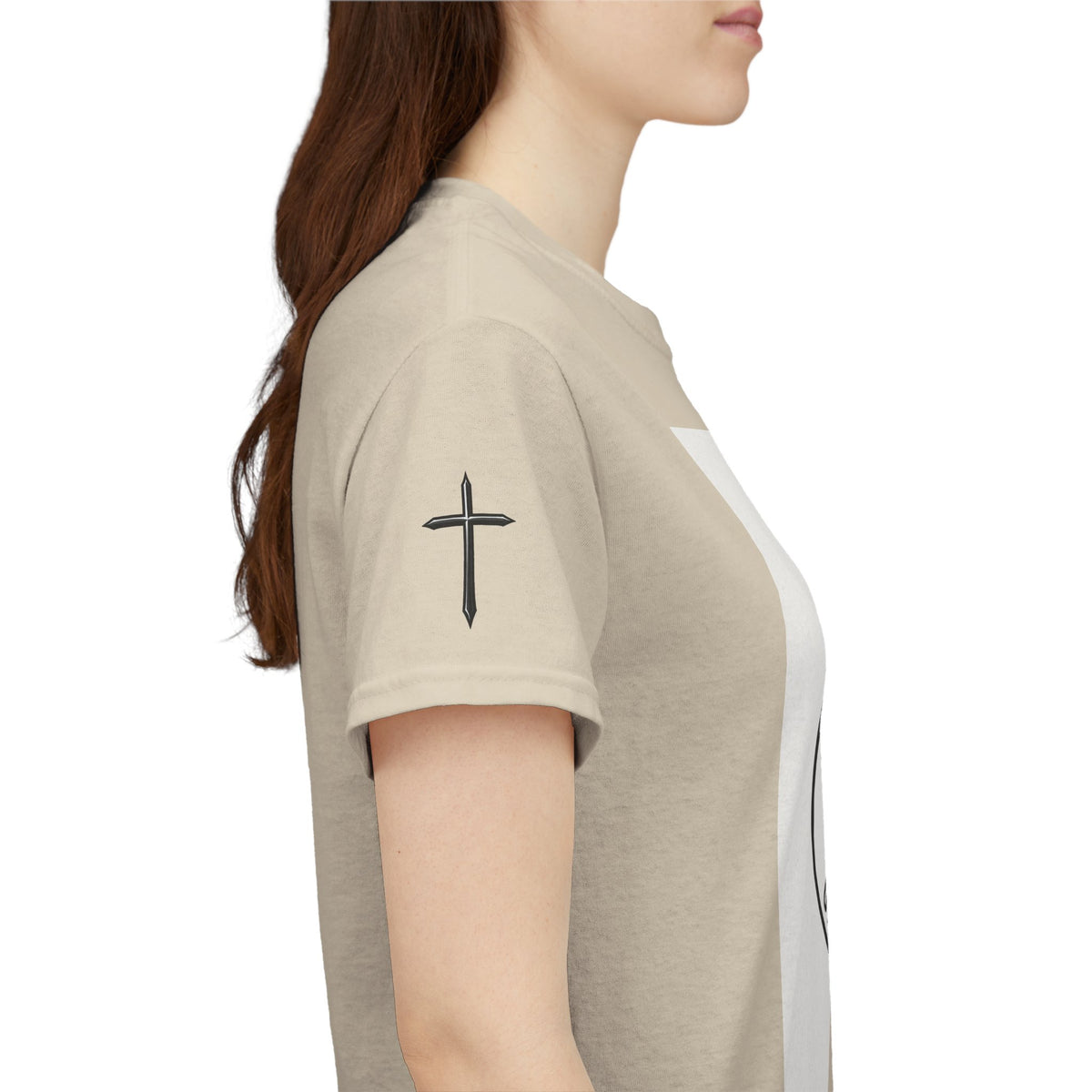 Christian Son & Heir T-Shirt — 'Adopted by Grace' Faith Tee with Jesus Prayer Design