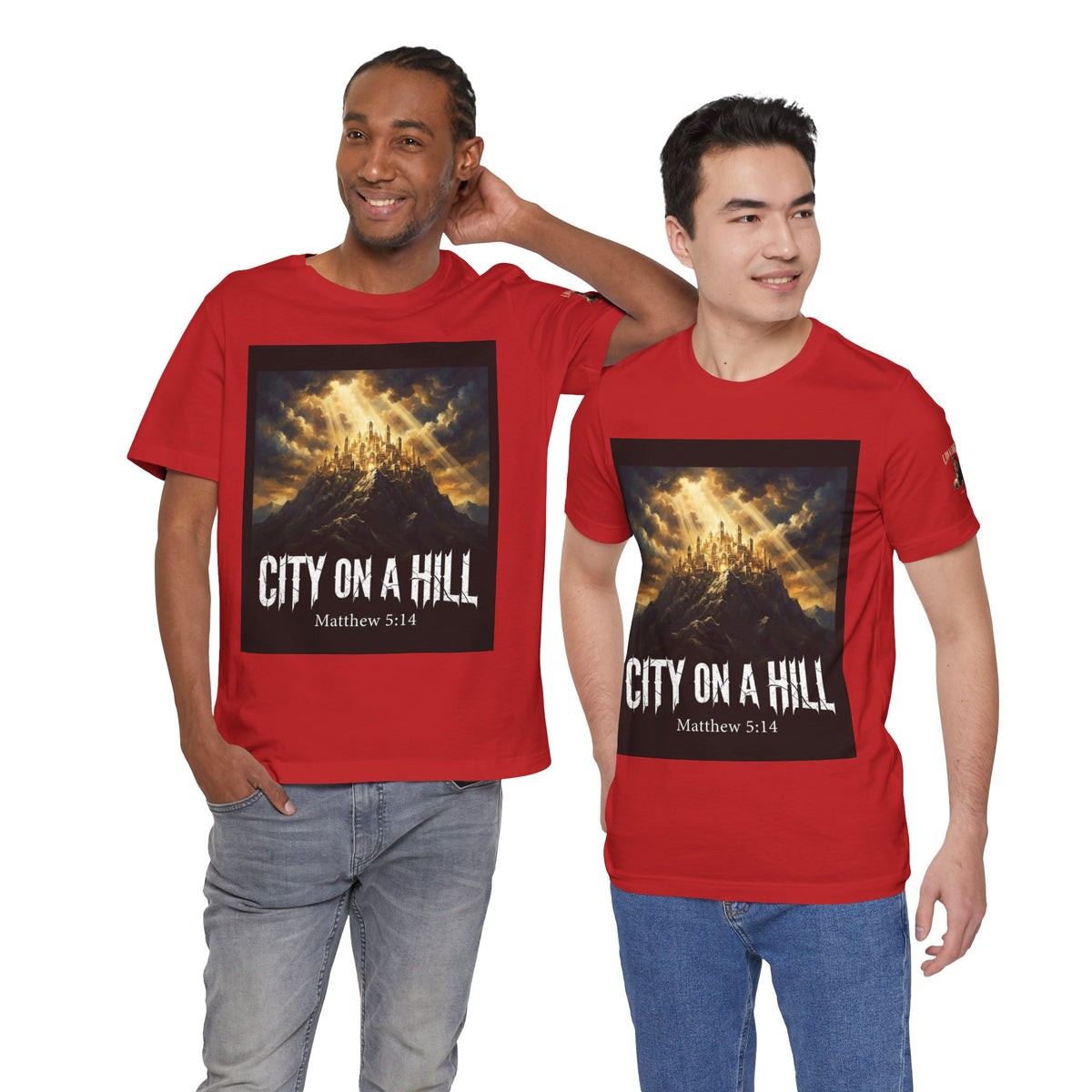 City on a Hill T-Shirt — Matthew 5:14 Christian Faith Tee