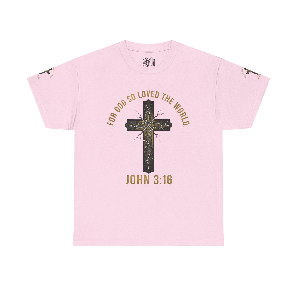 John 3:16 Cross T-Shirt — "For God So Loved the World" Christian Tee