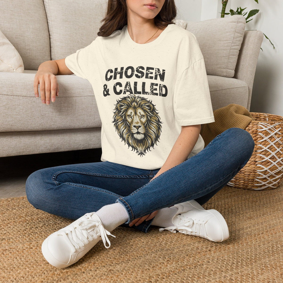 Chosen & Called Lion T-Shirt — Inspirational Christian Faith Tee