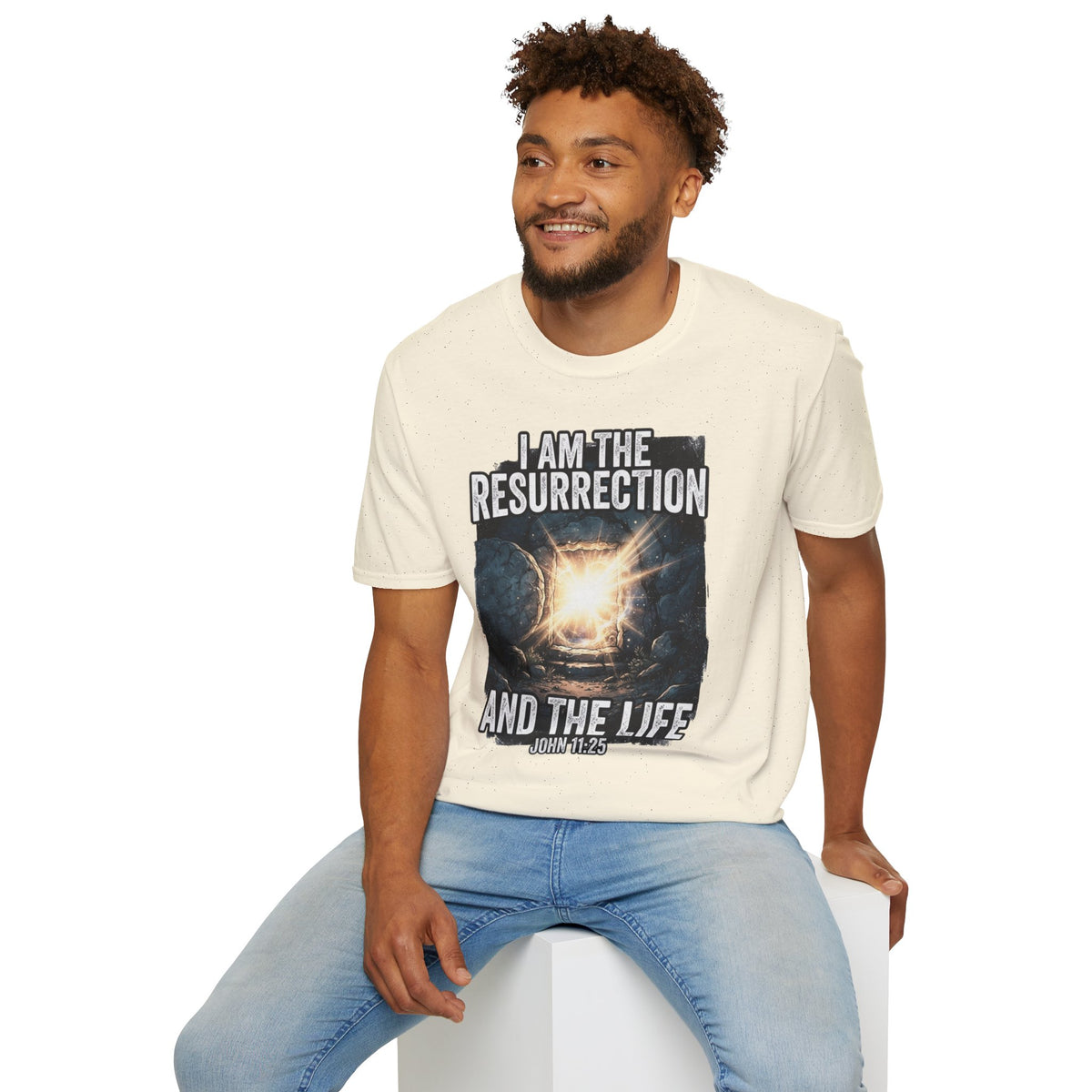 I Am The Resurrection T-Shirt — John 11:25 Christian Easter Tee