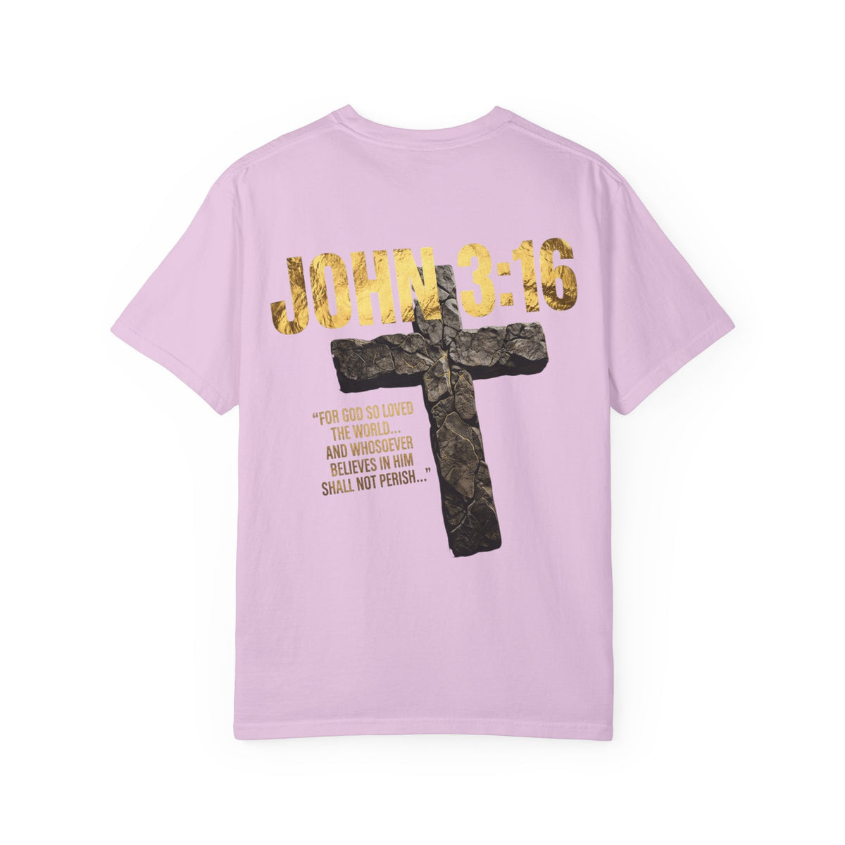 John 3:16 Cross T-Shirt — Christian Faith Scripture Tee