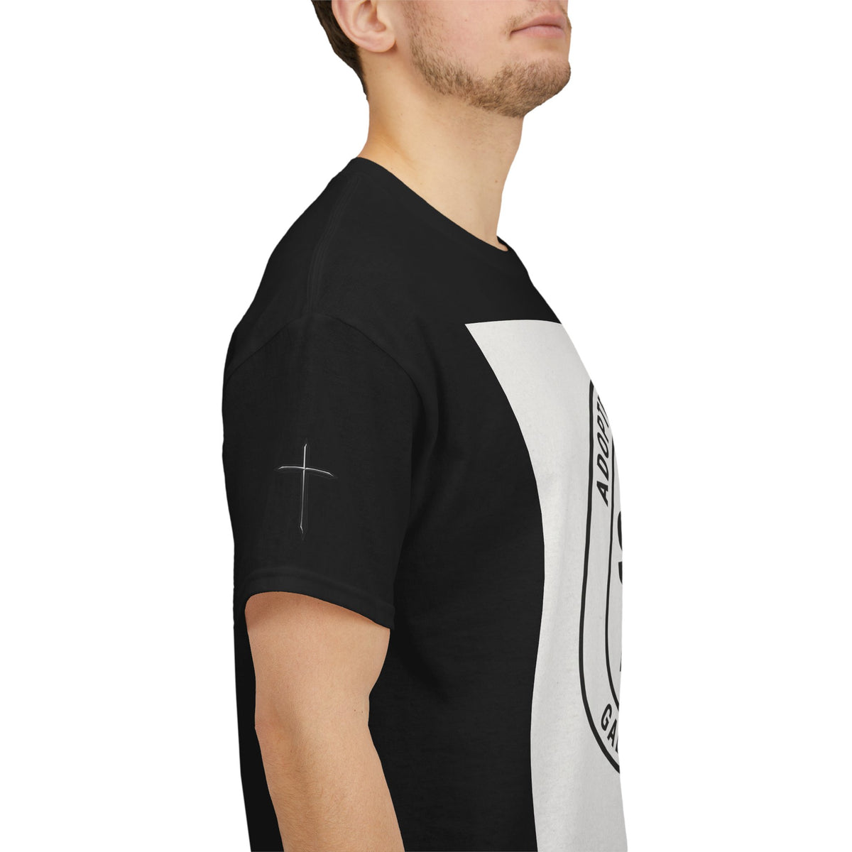 Christian Son & Heir T-Shirt — 'Adopted by Grace' Faith Tee with Jesus Prayer Design