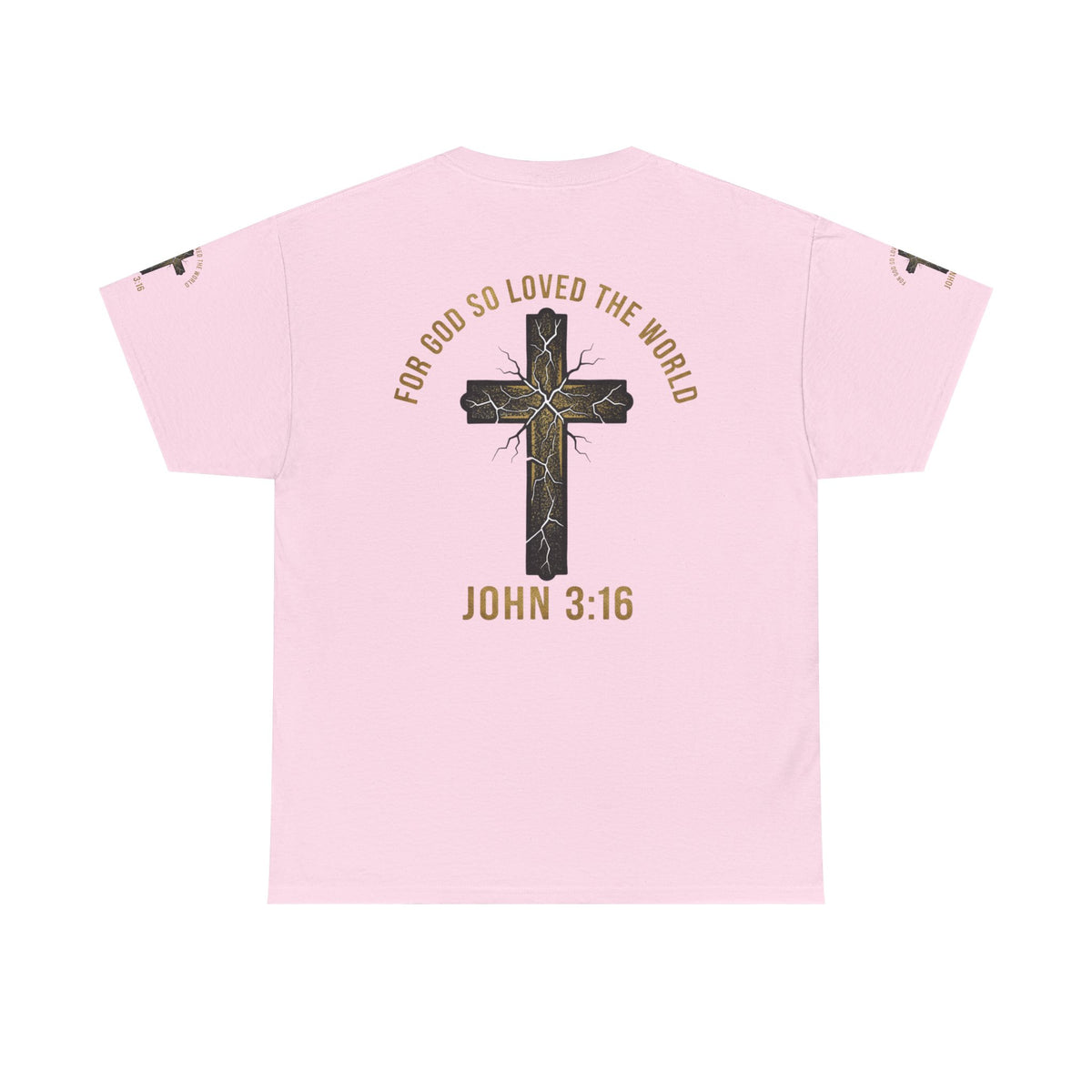 John 3:16 Cross T-Shirt — "For God So Loved the World" Christian Tee