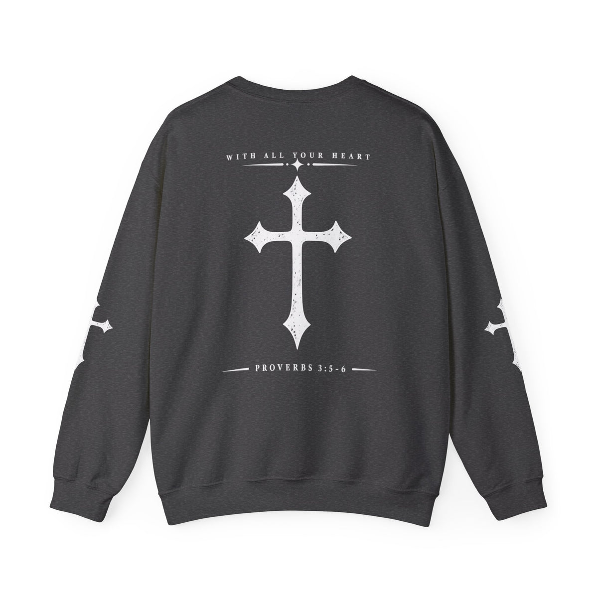 Trust in the Lord Crewneck Sweatshirt — Proverbs 3:5-6 Christian Pullover