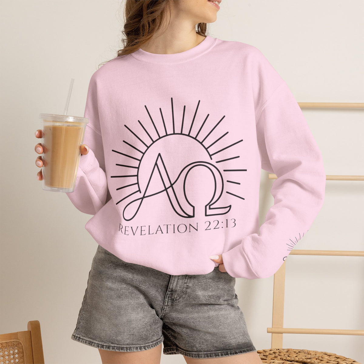 Alpha Omega 'Revelation 22:13' Crewneck Sweatshirt