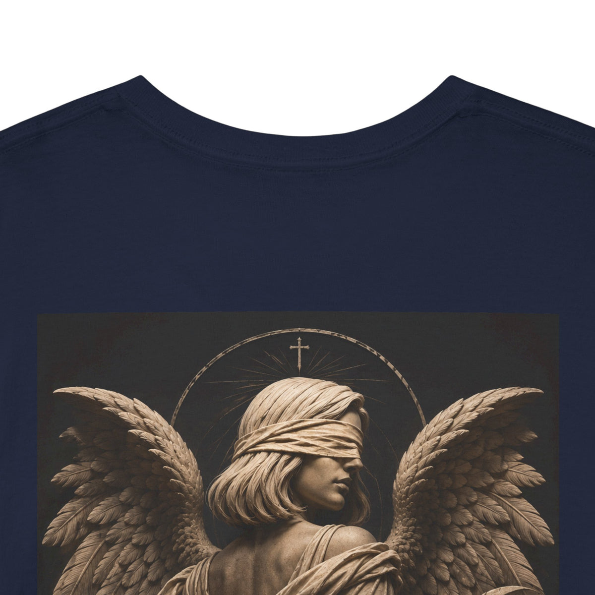 Angel Graphic Tee — "Walk by Faith, Not by Sight" Inspirational T‑Shirt