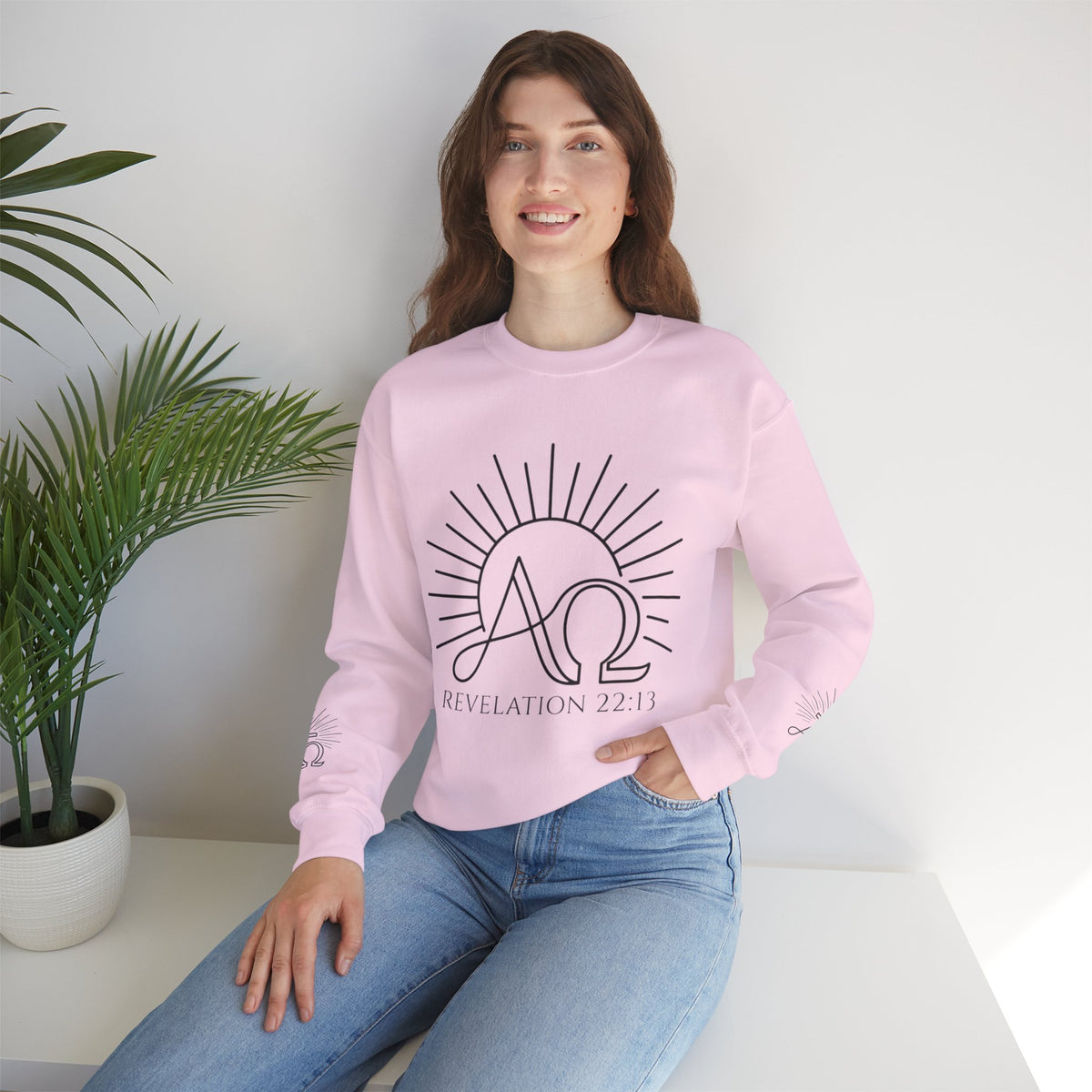 Alpha Omega 'Revelation 22:13' Crewneck Sweatshirt