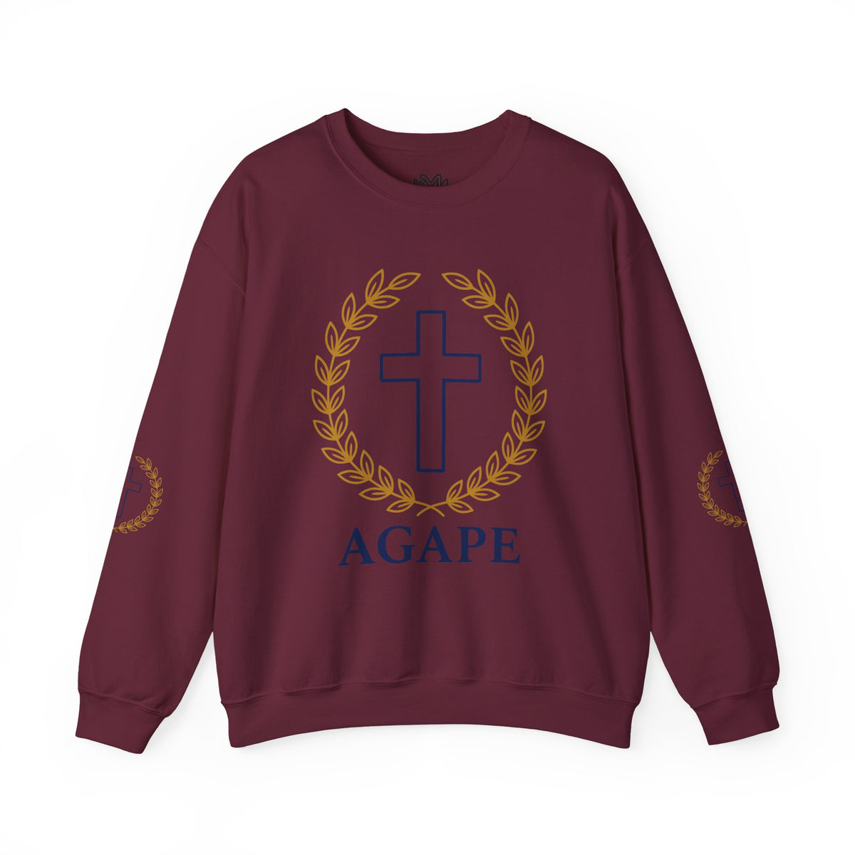 Agape Cross Crewneck Sweatshirt — Christian Faith Pullover