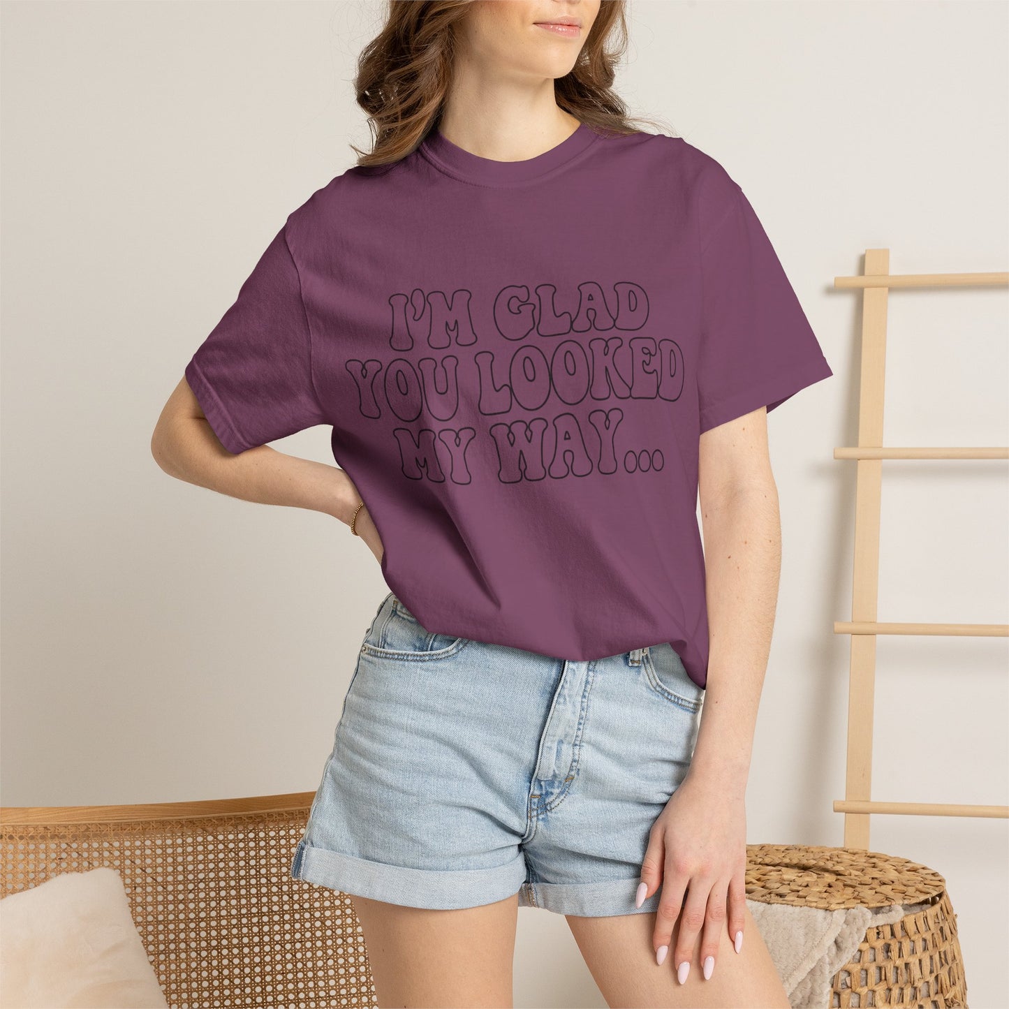Jesus Loves You T-Shirt — “I’m Glad You Looked My Way… Because Jesus Loves You” Christian Tee