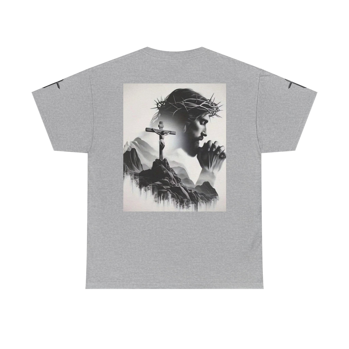 Christian Son & Heir T-Shirt — 'Adopted by Grace' Faith Tee with Jesus Prayer Design