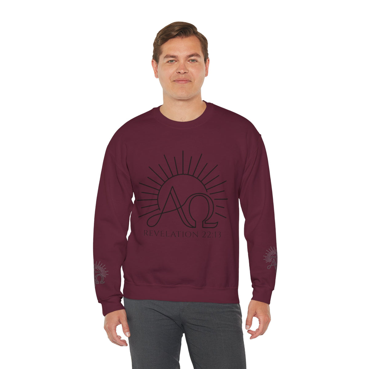 Alpha Omega 'Revelation 22:13' Crewneck Sweatshirt