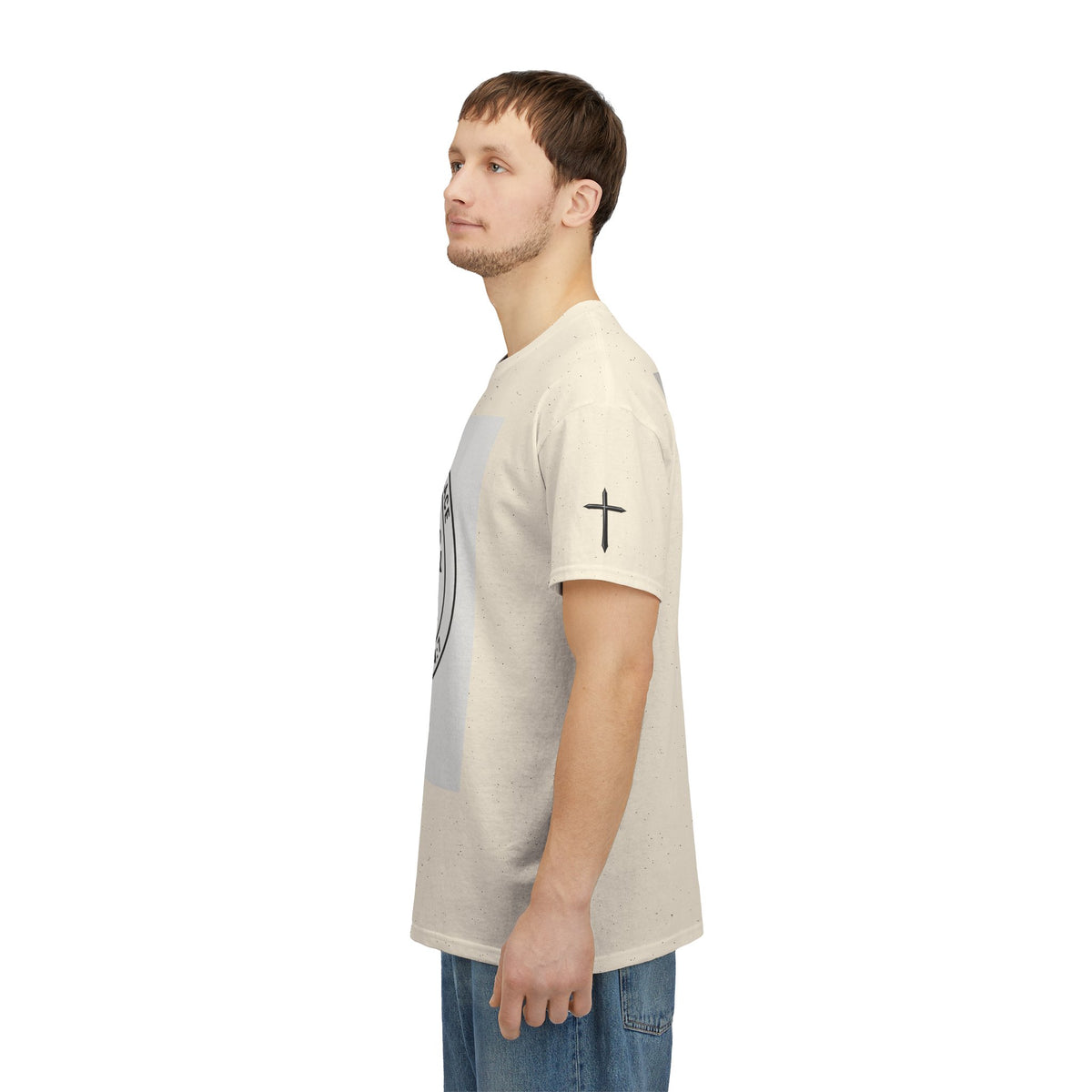 Christian Son & Heir T-Shirt — 'Adopted by Grace' Faith Tee with Jesus Prayer Design