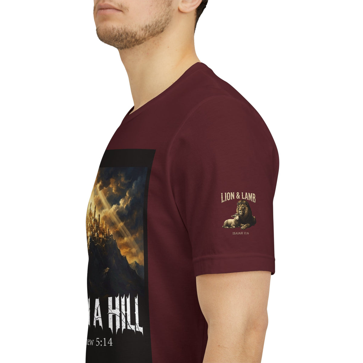 City on a Hill T-Shirt — Matthew 5:14 Christian Faith Tee