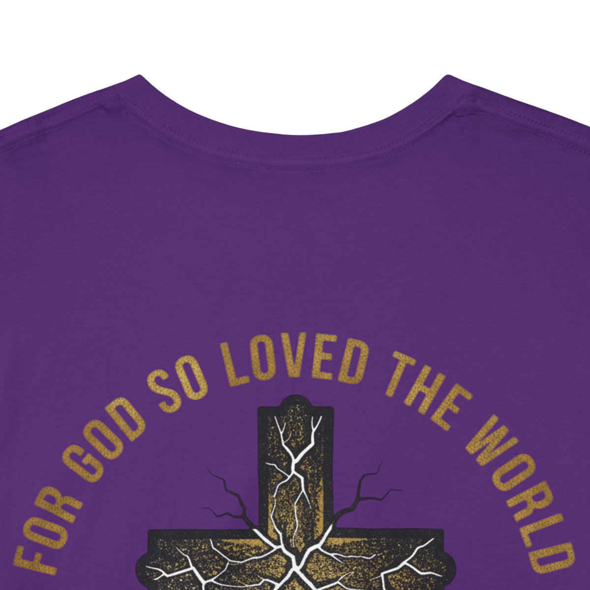 John 3:16 Cross T-Shirt — "For God So Loved the World" Christian Tee
