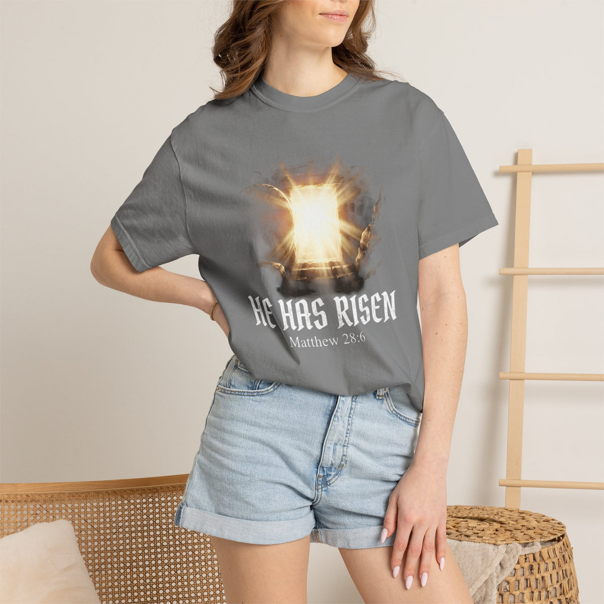 Angel Gateway T-Shirt — Fiery Winged Guardian Graphic Tee