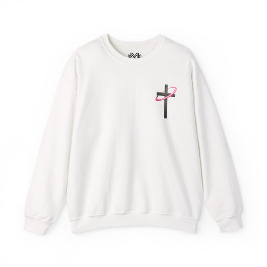 Christian Crewneck Sweatshirt — “With God All Things Are Possible” Inspirational Pullover