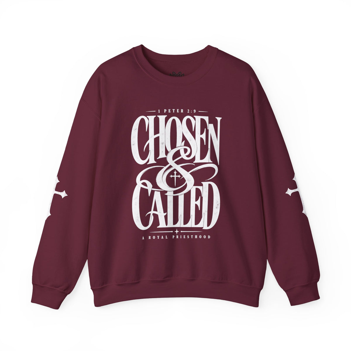 Chosen & Called Crewneck Sweatshirt — Christian Faith Apparel, 'A Royal Priesthood' Gospel Pullover