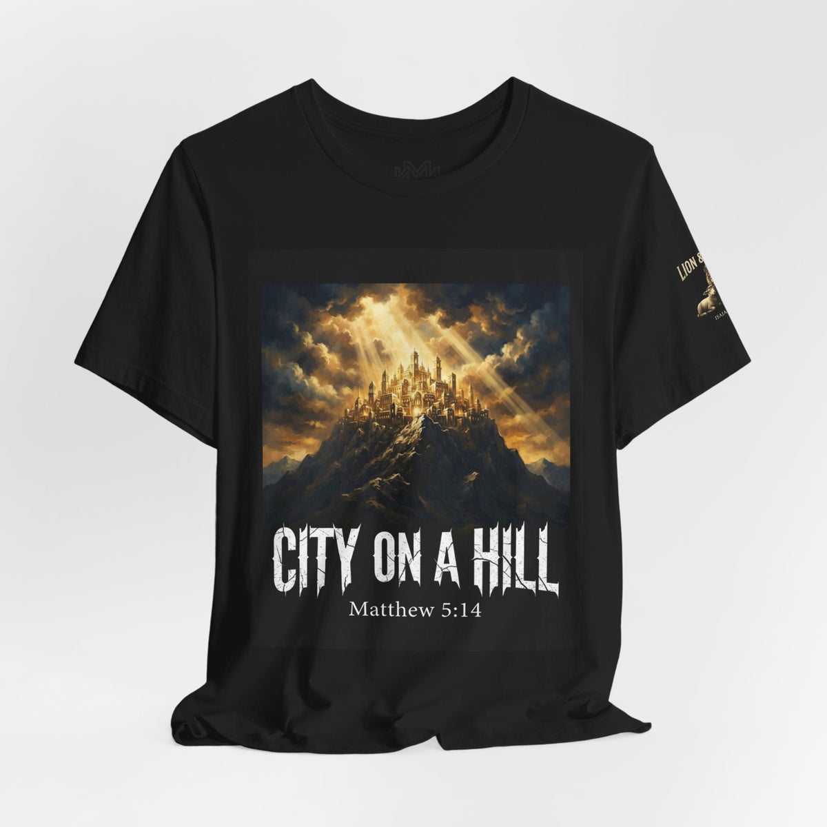 City on a Hill T-Shirt — Matthew 5:14 Christian Faith Tee