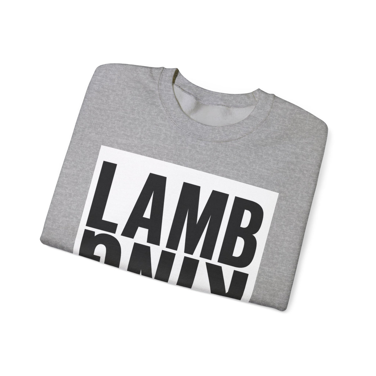 Lamb King Crewneck Sweatshirt — "The Lamb Is King" Christian Graphic Pullover