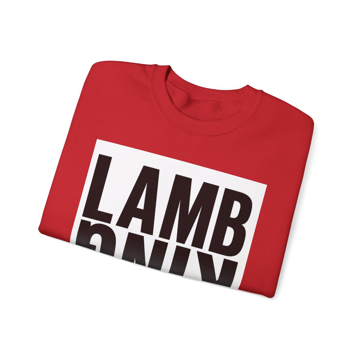 Lamb King Crewneck Sweatshirt — "The Lamb Is King" Christian Graphic Pullover