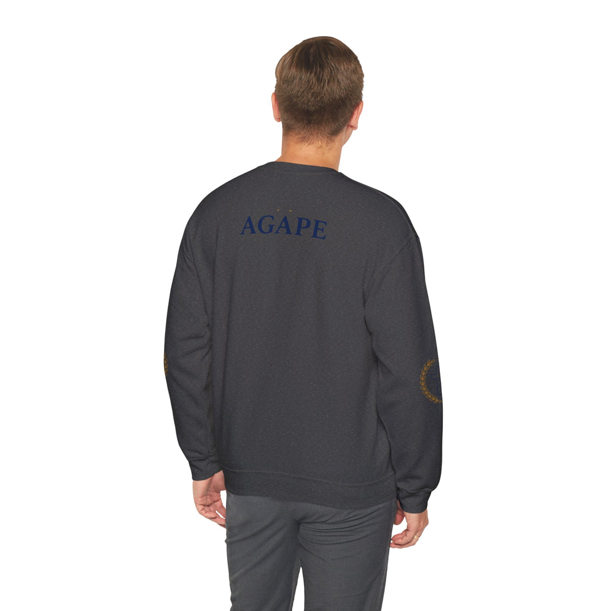 Agape Cross Crewneck Sweatshirt — Christian Faith Pullover