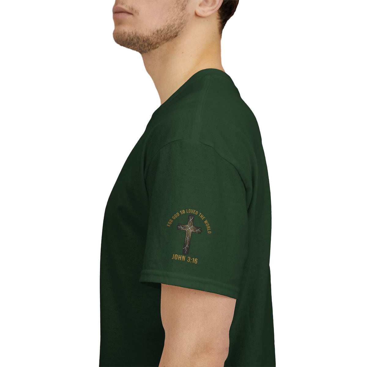John 3:16 Cross T-Shirt — "For God So Loved the World" Christian Tee