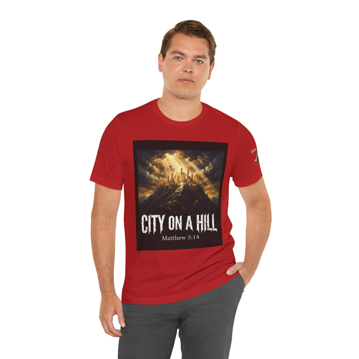 City on a Hill T-Shirt — Matthew 5:14 Christian Faith Tee