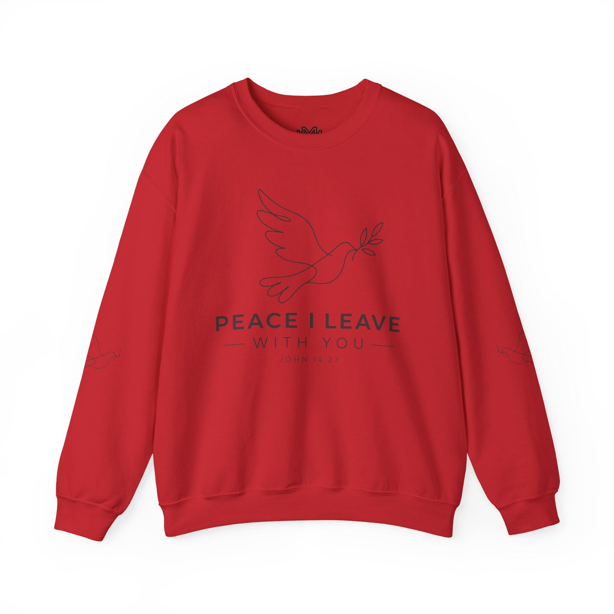 Peace I Leave Crewneck Sweatshirt — Dove & John 14:27 Inspirational Sweatshirt