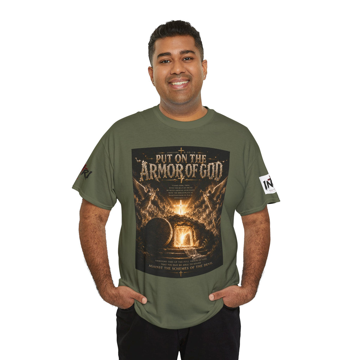 Armor of God T-Shirt — "God Is Not Done With You" Christian Faith Tee