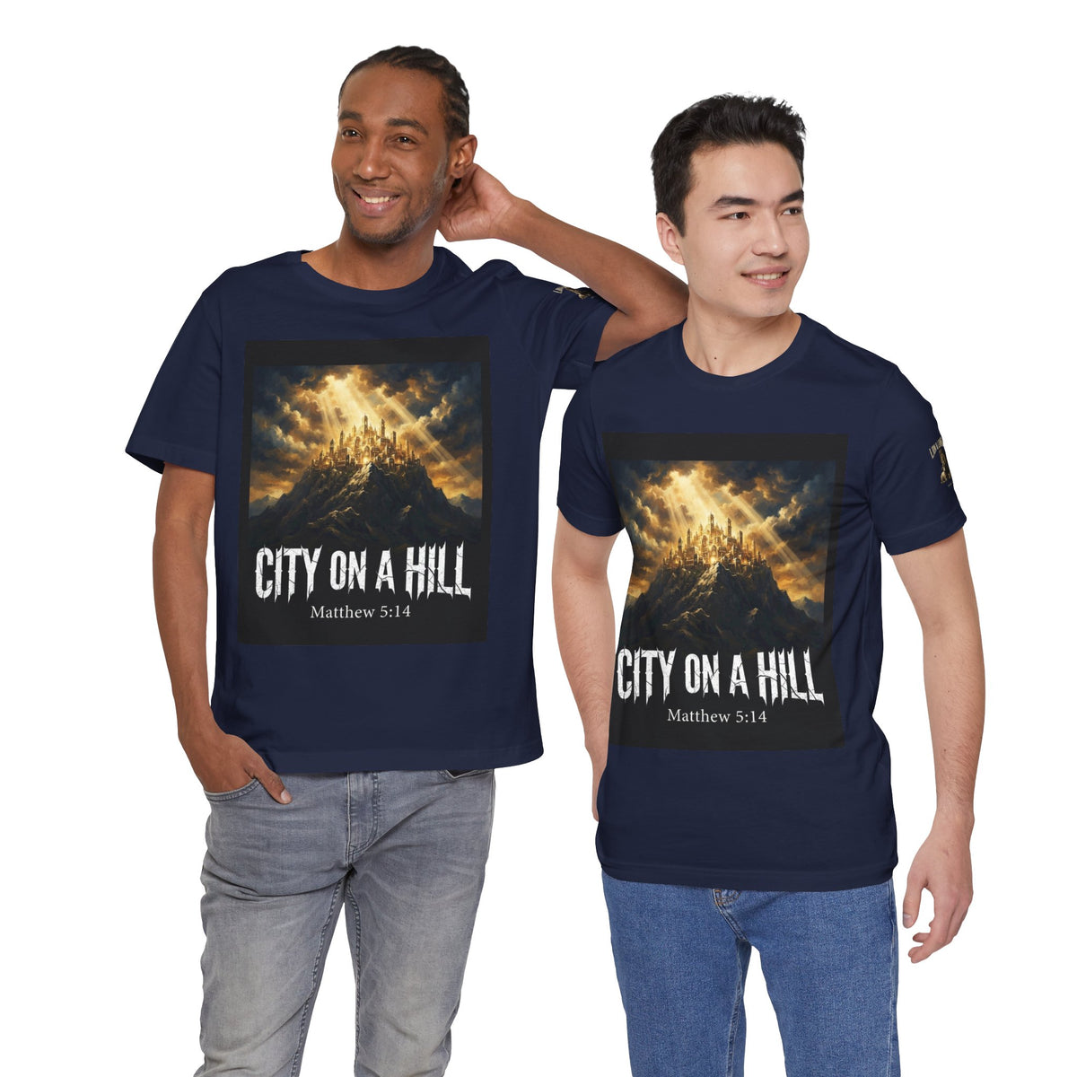 City on a Hill T-Shirt — Matthew 5:14 Christian Faith Tee