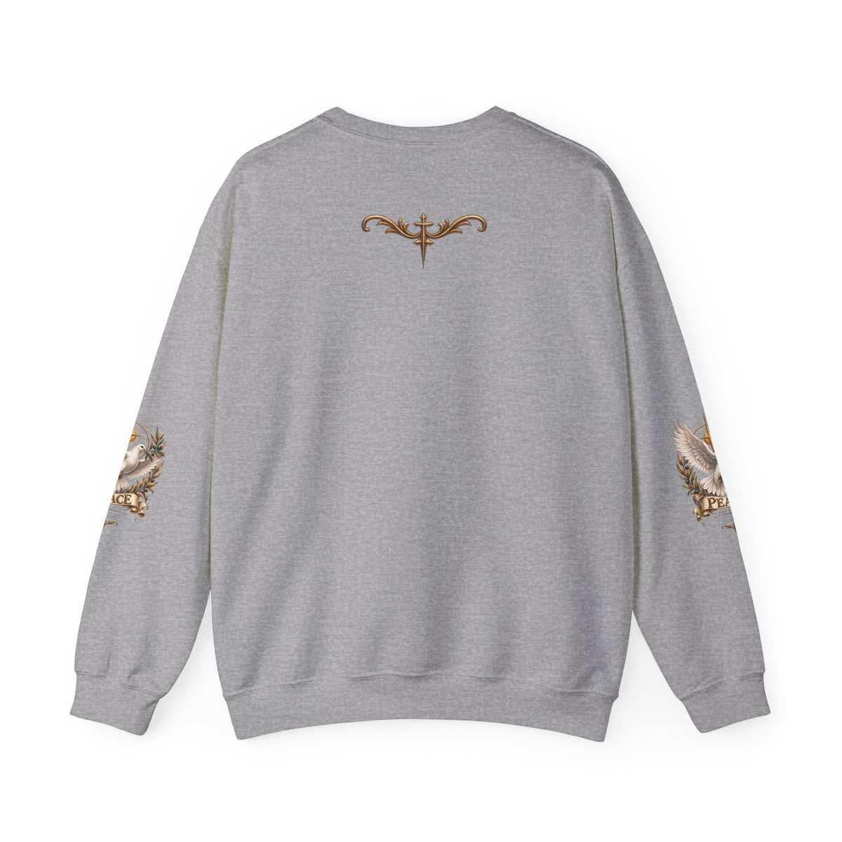 Peace Dove Crewneck Sweatshirt — Religious Christian Dove & Olive Branch Pullover