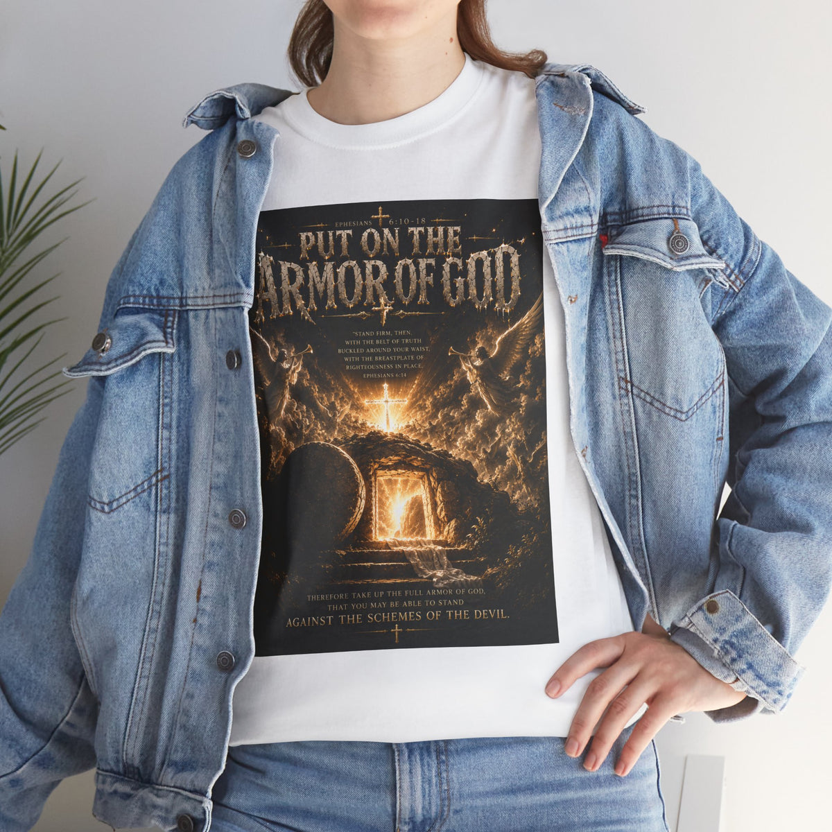 Armor of God T-Shirt — "God Is Not Done With You" Christian Faith Tee