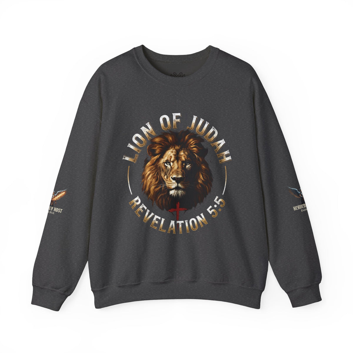 Lion of Judah Sweatshirt – "Revelation 5:5" Christian Crewneck