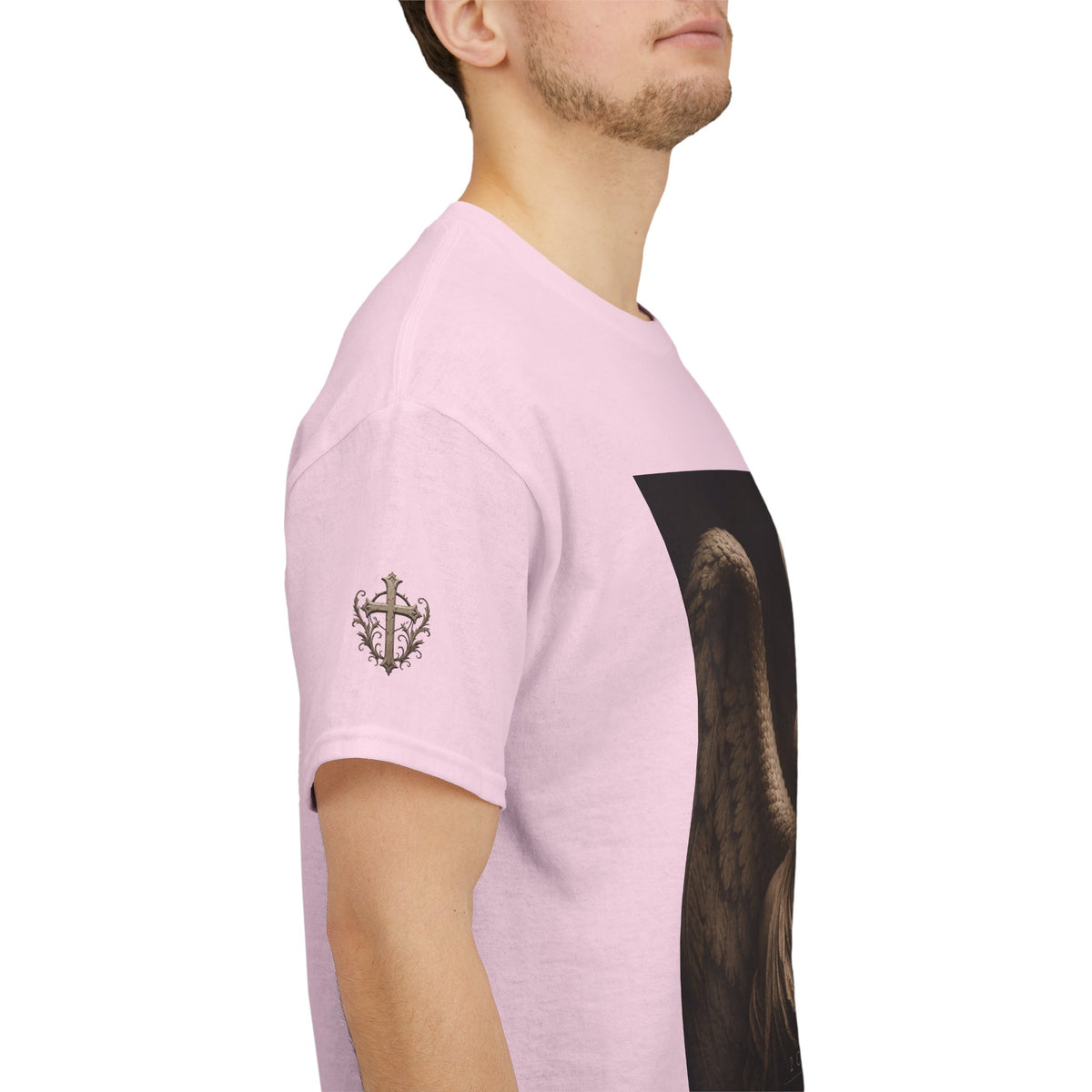 Angel Graphic Tee — "Walk by Faith, Not by Sight" Inspirational T‑Shirt