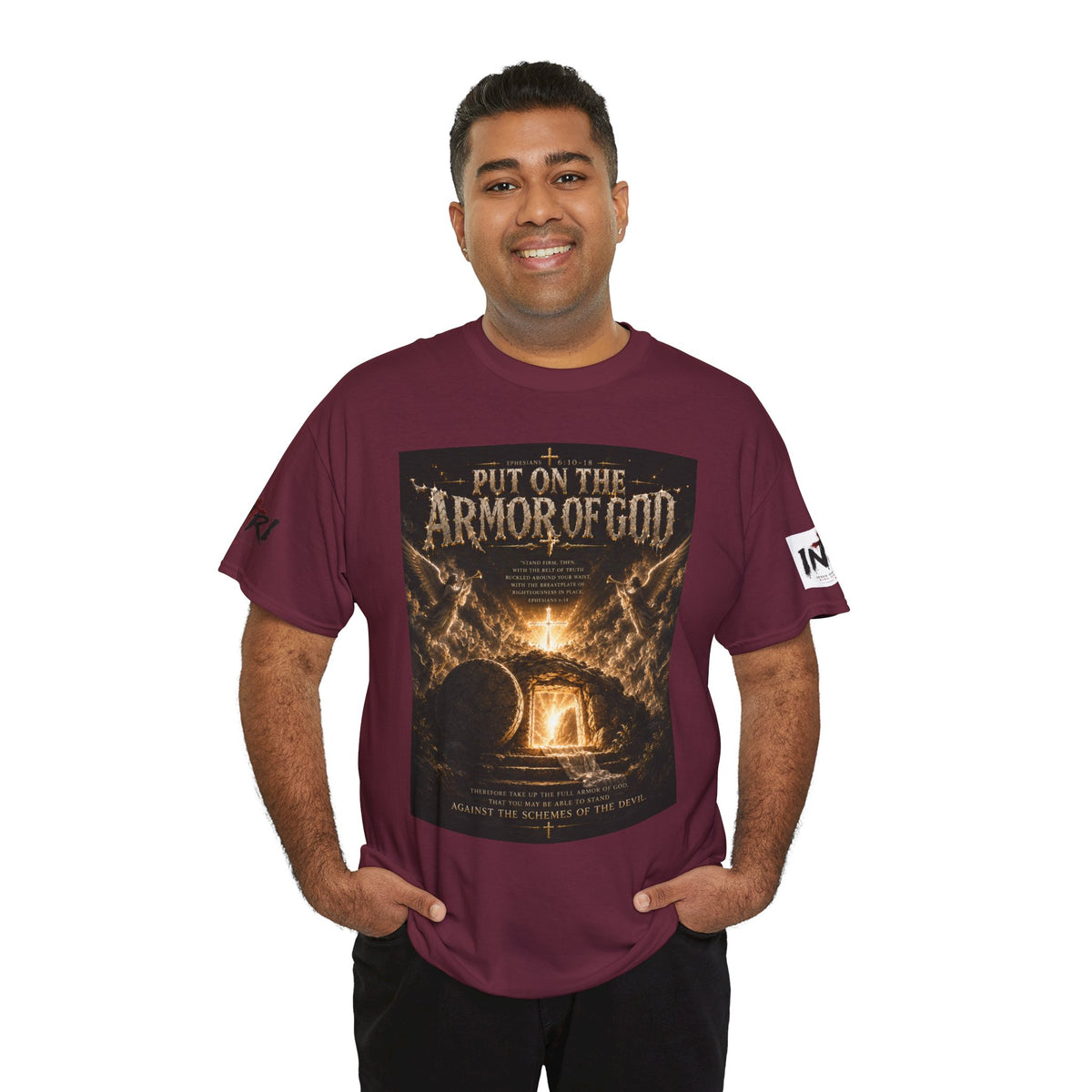 Armor of God T-Shirt — "God Is Not Done With You" Christian Faith Tee