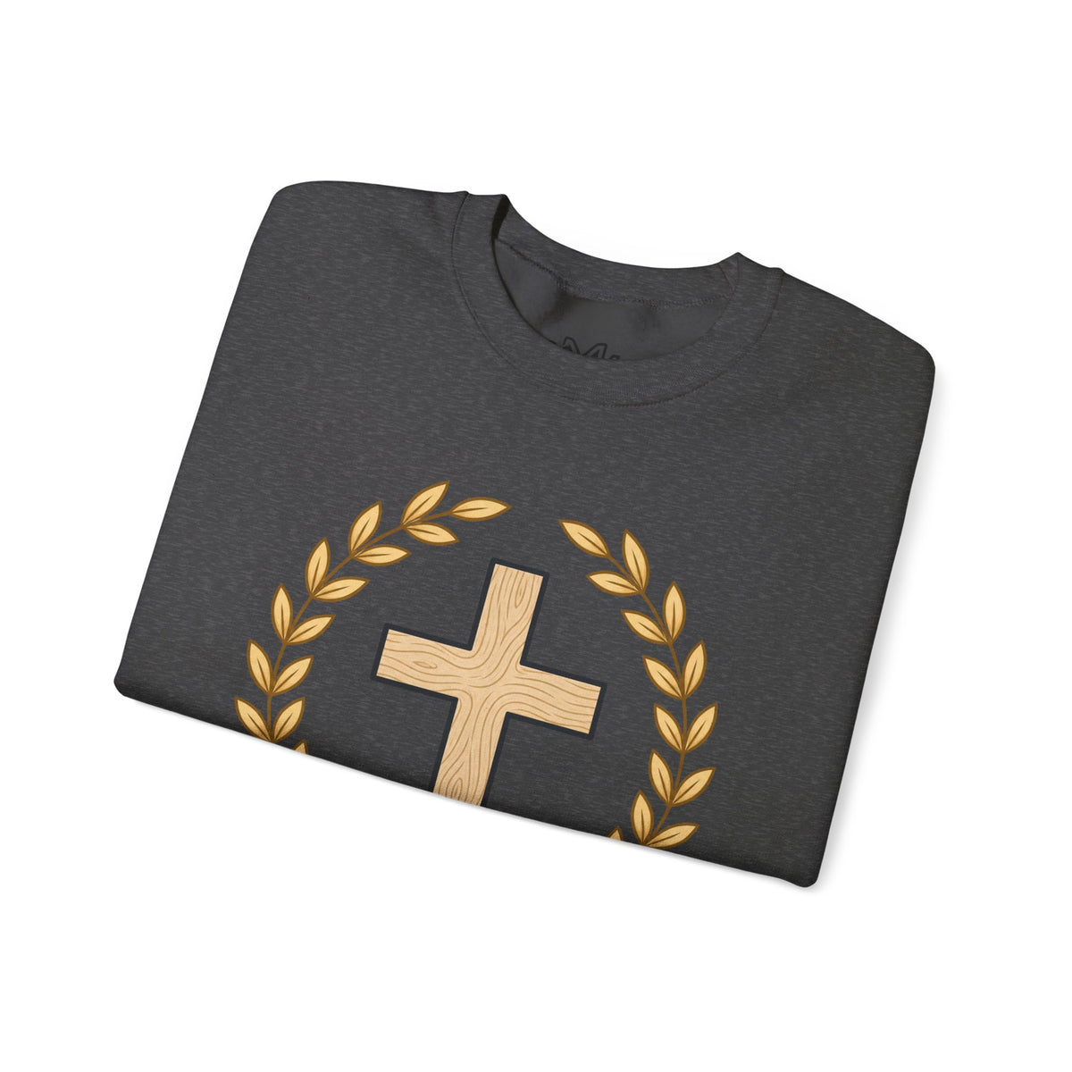 Christian Cross Crewneck Sweatshirt – "Christ Lives in Me" Religious Pullover