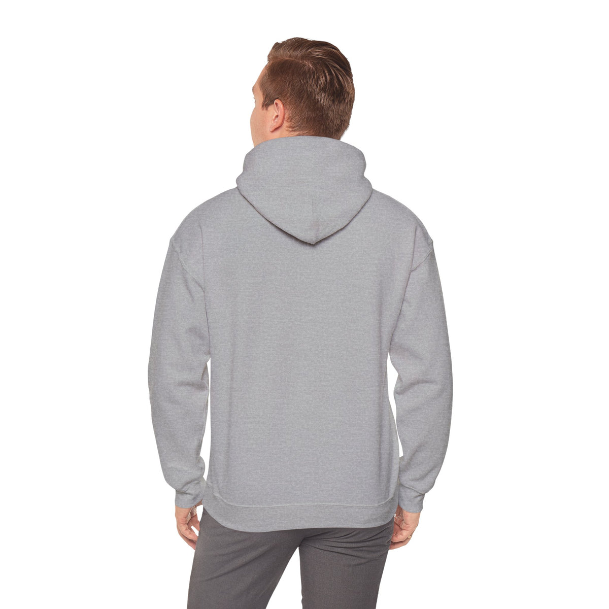 Christian Cross Hoodie - "He Renewed Me" Word Cloud Faith Sweatshirt