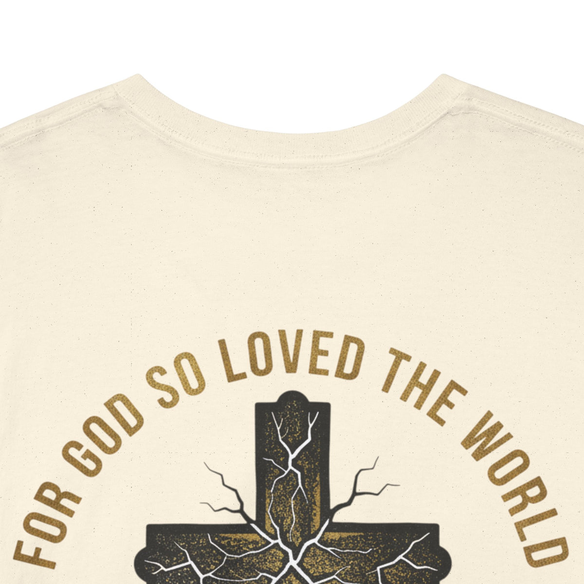 John 3:16 Cross T-Shirt — "For God So Loved the World" Christian Tee